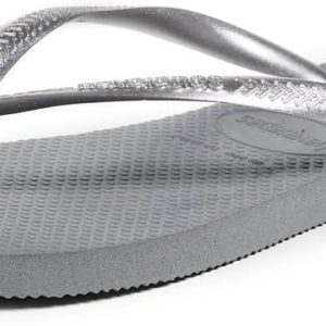 Havaianas Women's Slim Flip Flops Sandals - Steel Grey. 7/8